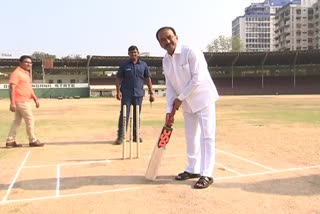 minister eetela rajendar participated in nims sports meet in hyderabad