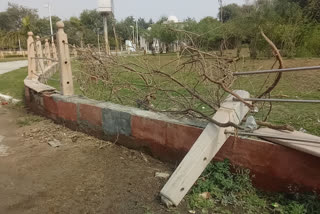 GBU's boundary wall is in shabby condition, CM Yogi's arrival today