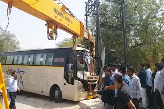 bus get uncontrolled, जैसलमेर न्यूज