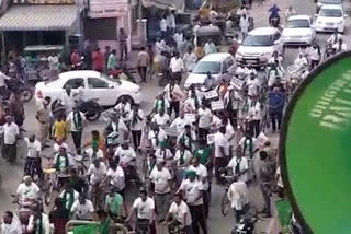 cycle rally for amaravathi in guntur from tulluru