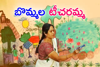 teacher-explain-syllabus-with-drawing-in-jangaon-district