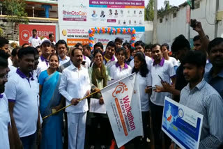 etala rajender  started 3k walkathon