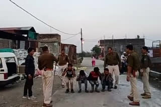 Chimganj police station of ujjain took the procession of the accused who created an uproar