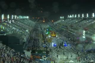 the six best samba schools Carnival champions parade in Rio de Janeiro