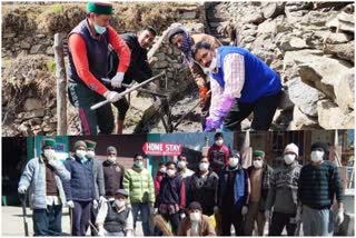 Men started a campaign of cleanliness in Brelangi village