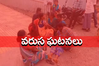 tipper hits bike one died at spot in siddipet