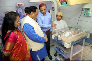 CM Rupani visits Rajkot hospital to check on abandoned baby