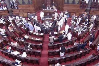 congress protest in parliament