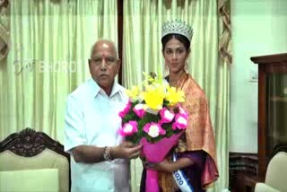 adlin-castalino-meet-cm-bs-yadiyurappa