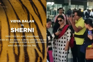 vidya balan bhopal sherni shoot