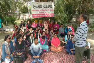 guest lecturers protest in government college ludhiana