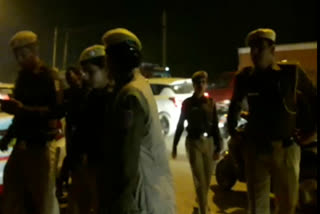 delhi police patrolling over delhi violence rumors in vasantkunj in delhi