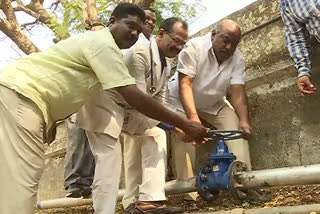 Jogu Ramanna Inaugurates Mission Bhageeratha Water pipeline In Adilabad Rims