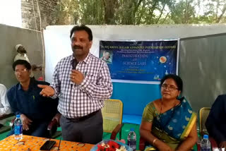 Parents help students set up science lab in kurnool