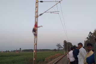 youth dies in high voltage wire while making tiktak video in panipat