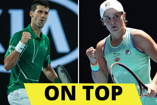 Ashleigh Barty, Novak Djokovic,  WTA rankings,  ATP rankings