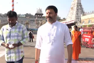 bjp state secretary bhanuprakash reddy visited tirumala