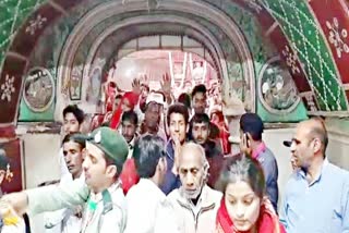 Devotees gathered at Khatushyamji