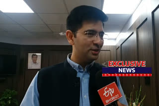 ETV Bharat exclusive interview with AAP MLA and djb vice chairman Raghav Chaddha
