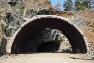 work on the Kashedi Ghat tunnel on the Mumbai - Goa highway is going on