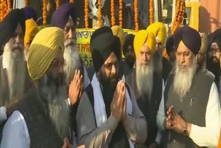 sgpc flags off free bus service from golden temple Amritsar to Dera baba Nanak for kartarpur pilgrim