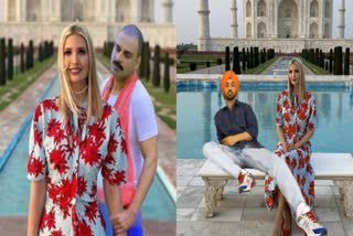 ಇವಾಂಕ ಟ್ರಂಪ್ ತಾಜ್​ಮಹಲ್​ ಟ್ರೋಲ್ ,Ivanka Trump Taj mahal edits