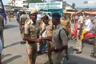 vellore SP distribute butter milk to traffic police