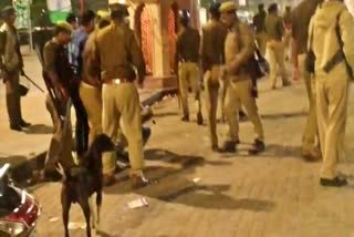 Police lathi-charge