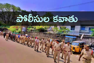 police-flag-march-in-begumpet-hyderabad