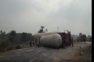 gas tanker slip in angul