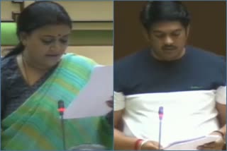 विधानसभा में जवाब देती मंत्री ममता भूपेश, Minister Mamta Bhupesh answers in the assembly