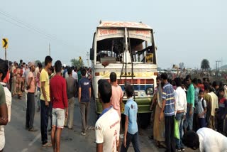 road accident at barjora