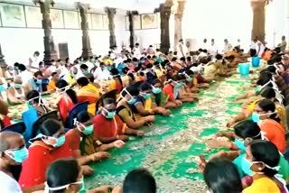 hundi counting at Bhadradri ramayya temple