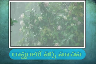 రాష్ట్రంలో రెండు రోజుల పాటు తేలికపాటి వర్షాలు