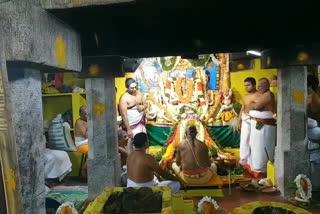 Ankaraparpana for the festivals at kadiri narsimha swamy