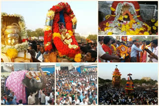 chariot ceremony of Gavimatham Chandramouleshwara Swamy at vuravakonda in ananthapuram