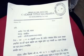 Assam title madrassa employee sent memorandum to himanta biswa sarmah