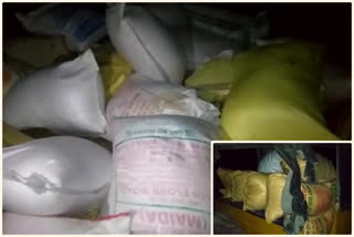 35 quintals of Illegally rationed rice was seized by nandyala police in kurnool