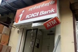 ICICI Bank's ATM deracinated