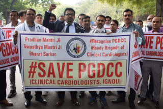 PGDCC doctors protest against special status being stripped