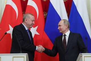 Russian President Vladimir Putin and his Turkish counterpart Recep Tayyip Erdogan