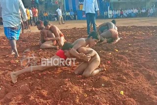 Wrestling Competition at Kurabageri