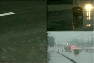 Delhi: Parts of the city continue to receive rainfall