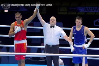 Himachali boxer Ashish Chaudhary reached quarterfinals