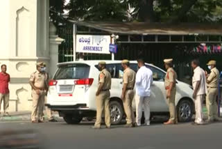 High security of police in Hyderabad assembly area