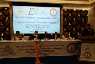 Organizing a mega seminar on Tax and GST awareness in Junagadh