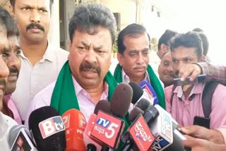 we are stand with cm BSY: M P renukacharaya