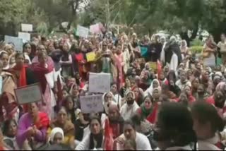 anganwadi workers protest in ludhiana