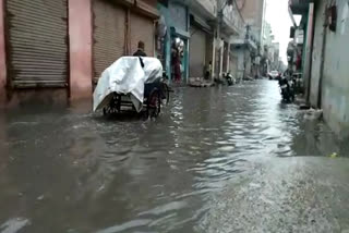 Roads turned into ponds due to minor rains