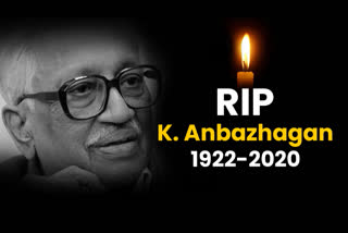 DMK General Secretary Anbazhagan dies at 97